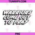 Warriors Come Out To Play PNG, Retro The Warriors Movie Quote Typography PNG